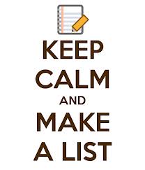 make a list